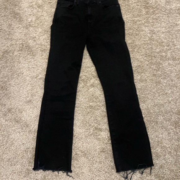 7 for all mankind high‎ waist slim kick black 25 $153 - Picture 7 of 14